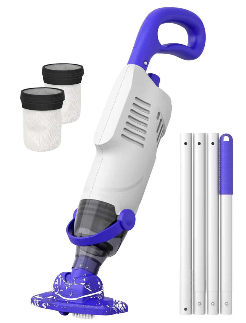 Little Shark Cordless Pool Vacuum Gray & Blue